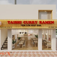 Thiết kế tiệm cơm Nhật Bản diện tích 70m2